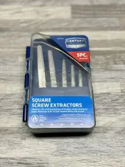 Century Drill & Tool 73215 Square Flute Screw Extractor Set, #1 - #5