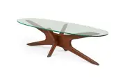 Adrian Pearsall Surfboard Jax Coffee Table Glass Top CAD File - Exact Fit