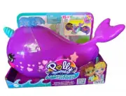 Polly Pocket Sparkle Cove Adventure Narwhal Adventurer Boat Playset with 15+ Pcs