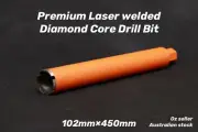 Premium Laser welded Diamond Core Drill Bit 102mm x 450mm 1-1/4" NUC