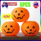 5Pcs Halloween Pumpkin LED Light Up Plastic Balloons Glow In Dark Props LanteOD