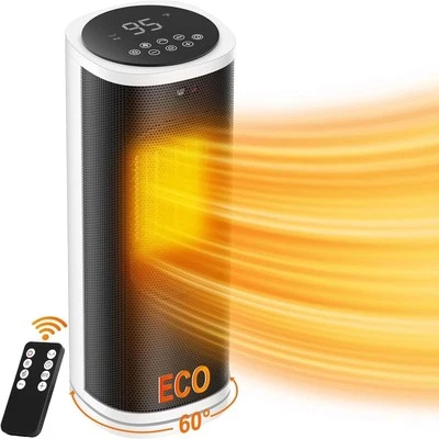 Space Heater, 16 Inch Portable Electric Heaters for Indoor Use with Thermostat