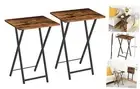 Portable TV Trays Set of Folding TV Dinner Tables, TV Tray Tables for Small 2