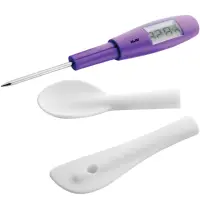 在飛比找momo購物網優惠-【IBILI】2in1刮刀湯匙溫度計(食物測溫 烹飪料理 電