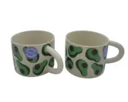 Novelty Avocado Mug, 2 pack lot, great graphics on outside, with surprise inside