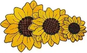 Veemoon 3pcs Sunflower Embroidery Patches DIY Apparel Patch Flower Applique for Clothing Bags and Crafts Durable and Attractive Decor for Jackets and Jeans