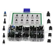 180pcs 4.3-14mm 10 Type 6X6 Light Touch Tactile Push Button Switch Assortment