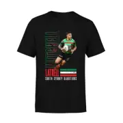 Latrell Mitchell Rabbitohs NRL 2023 Player Tee Shirt Size S-5XL!