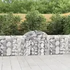 Arched Gabion Basket Stone Retaining Wall Gabion Cage Galvanised Iron vidaXL