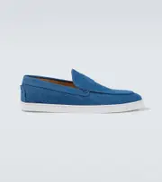 [Christian Louboutin] Christian Louboutin Varsiboat denim slip-on shoes AU 12 blue