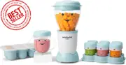 NutriBullet Baby Blender NBY-1807 – 200W, Puree Maker with Storage, White/Blue
