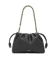 Loewe Flamenco Drawstring Purse Bag One size black