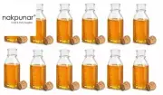 Nakpunar 8 oz Empty Muth Glass Honey Bottles with Cork Stopper Choose Quantity