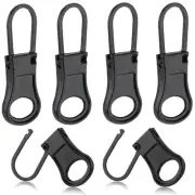 6pcs Zipper Pull Replacement Detachable Zipper Pull Tab Metal Zipper Pull Cor...