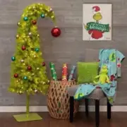 Hobby Lobby Grinch Christmas Tree 5’ LED Bright Green Whimsical Indoor IN HAND