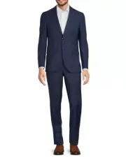 Ted Baker No Ordinary Joe Jason Modern-Fit Wool Suit, Navy- 46 Regular 40W