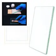 Craft Glass Smooth Slicker DIY Burnisher Creaser Carving Cutting Plates Leather