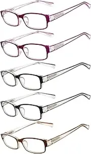 Readers 5 Pack Reading Glasses Ladies 180 Days Guarantee