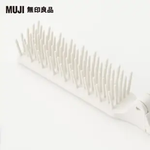 【MUJI 無印良品】聚丙烯折疊式扁梳/全長約18.4cm