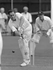 John Jameson Batting For Warwickshire Old Cricket Photo