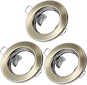 OSALADI 3pcs Metal Light Trim for Mr16/gu10 Sturdy Spotlight Light Frame Socket Trim Ring and Downlight Holder