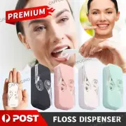 Dental Floss Portable Case Dental Floss Dispenser +12 Pcs Dental Floss FAST AU