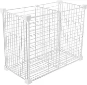 Ciieeo Freezer Dividers Freezer Organizer Containers for Refrigerator Iron Wire Baskets Grid Design Storage Bins 30cm High