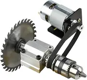CHANCS 775 DIY Table Saw Mini Electric Circular Saw DC 24V 12000RPM Mini Cordless Drill Spindle Motor for Wireless Power Tools DIY
