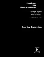John Deere 1214 Conditioner Mower Service Manual Repair Shop Technical Book