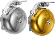 Alasum 2pcs Practical Aluminum Alloy Bicycle Bell Convenient Multi Function Ringing Bells for Road Cycling Easy Installation Handlebars Loud Sound Retro Design