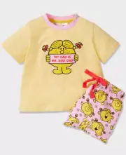 NEW PETER ALEXANDER PJ SET LITTLE MISS SUNSHINE TOP & SHORTS JNR GIRLS SIZE 10