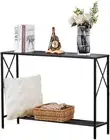 Console Table 41.9" Entryway Table Narrow Sofa Table with ShelvesEntrance Tab...