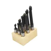 9 Pcs 1/2" Boring Bar Set Pro Quality Carbide Tipped Bars 1/2" Shank Lathe Tool