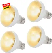 4-Pack 100W Reptile Heat Lamp Bulbs UVA Daylight Basking Light Bulbs for Reptile