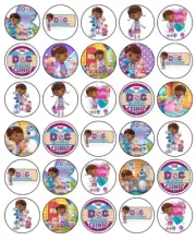 Doc McStuffin Edible Cake Toppers - Wafer Cake & Cupcakes Decorations -3 Sizes