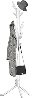 SimpleHouseware Coat Rack Stand, 18 Hooks Metal Tree Shaped Coat Stand, White