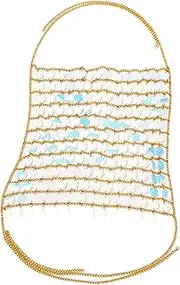 [kowaku] Shiny Sequined Crop Top Bikini Halter Top for Rave Festival Halloween Nightclub