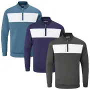 2024 Stuburt Mens Element Performance Half Zip Top Sweater Thermal Golf Pullover