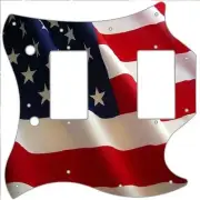 SG Standard Pickguard Custom Gibson Graphical Guitar Pick Guard US Patriot Flag