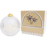 LVD Glass Candle Bauble Home/Office Ornament Decor 12x12cm Vanilla Bean