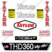 Fits Taylor THD360 Decal Kit Forklift Safety (THD 360) "Big Red"
