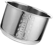 ABOOFAN Convenient Stainless Steel Rice Cooker Inner Pot Multi Purpose Cooking Container Replacement for Electric Cookers for Soup and Cake Making