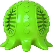 Dog Molar Squeak Toy Octopus Shape TPR Molar Toothbrush Ball Bite Resistant Sounding Toy Dog Bite Rod Pet Supply cleaning expends energy grinding teeth (Color : Green, Size : 7x6.1cm)