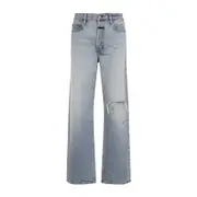 [Fear Of God] Fear Of God-Light Indigo Blue Cotton Straight 5 Pocket Jeans-Uomo 31 WAIST