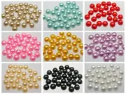 500 Acrylic Half Pearl Flatback Round Bead 12mm Scrapbook Craft Wholesales