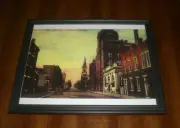 F. W. COOK BREWING COMPANY FRAMED COLOR AD PRINT - EVANSVILLE, IND.