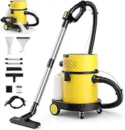 Wet & Dry Vacuum Cleaner 1200w, 20l 3-in-1 Powerful Upright Upholstery Carpet Cleaner with Scroll Wheel, 17 Kpa Suction Pressure, Hepa Filter & Accessories, Commercial Shampoo Machine Carpet Washer