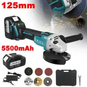 125mm Electric Cordless Brushless Angle Grinder For Makita 18V Battery 9000RPM
