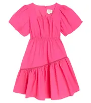 [Scotch & Soda Kids] Scotch & Soda Kids Gathered tiered cotton dress Y 12 pink