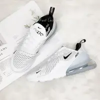 在飛比找蝦皮購物優惠-Nike Air Max 270 全白 小黑勾 襪套 網布 